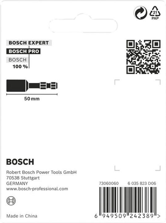 Productafbeelding Bosch Professional Zubehör PRO Nutsetter Impact, 1/4" x 50 mm, 5/16" x 50 mm, 3/8" x 50 mm, 1 7/8" x 50 mm, 4 stuks. (3/8", 5/16", 1/4")