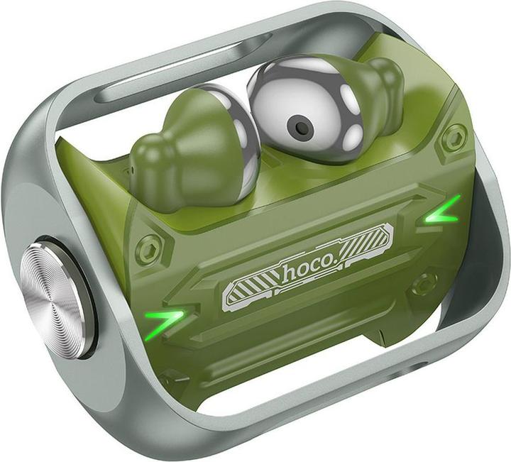 Actual product image Hoco - Wireless Earbuds (EW55) - for Gaming, Bluetooth 5.3, True Wireless - Army Green (Wireless)