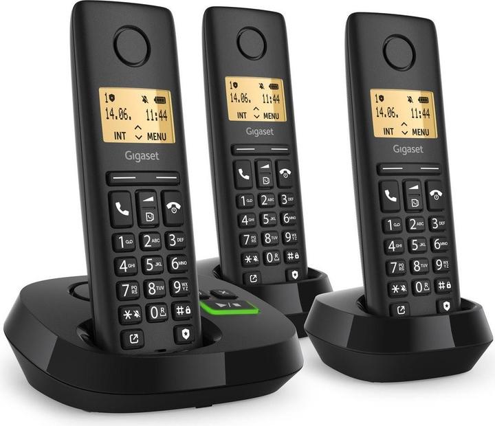 Produktbild Gigaset Pure 100 AM Trio Clip Eco sw