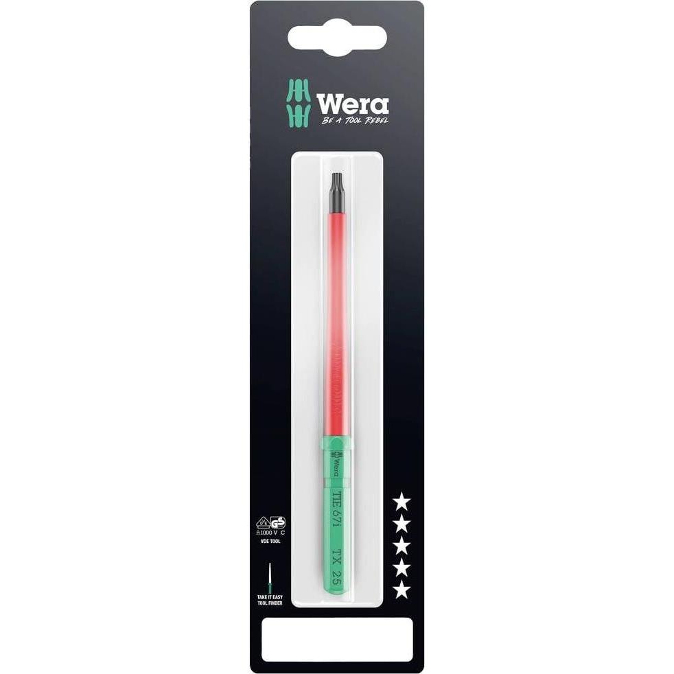 Thumbnail - Wera, Schraubenzieher, Kraftform Kompakt VDE 67 i TX 25 x 157 mm TIE SB (Pin-torx)