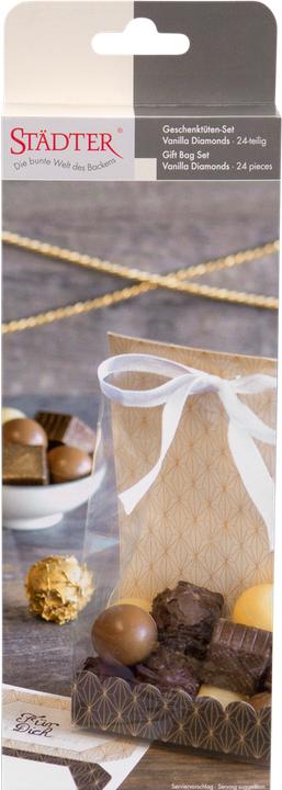 Image du produit Städter Set de pochettes cadeaux "Vanilla Diamonds", 24 pièces (Coffret cadeau, 24 x)