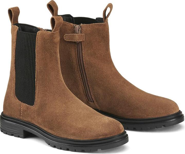 Actual product image La Redoute Collections Lederboots mit Reissverschluss und Dehneinsatz (38)