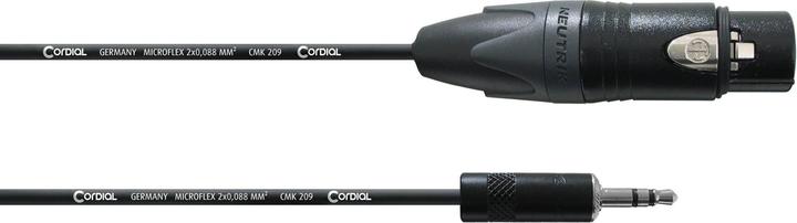 Actual product image Cordial CPM 1.5 FW-UNB - Microphone cable 3.5mm jack Neutrik (1.50 m, AUX cable, XLR Cables)