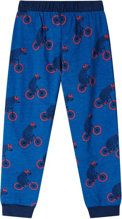 Produktbild vidaXL Kinderpyjama mit Langen Ärmeln Petrolblau 104,Material (104)