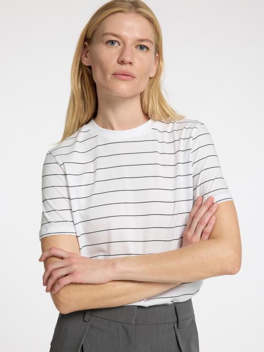 Image du produit Selected Femme T-shirt en coton rayé (XS)