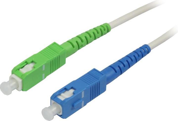 Image du produit Synergy 21 Fibre optique 1 Patchk. 1.0mtr.SC-SC(APC8Grad), 9/125u, biseauté (1 m)