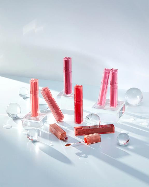 Actual product image Rom&Nd Dewyful Water Tint Lip Gloss 0.18 fl oz 04 Chili Up Longlasting Lip Tint Moisturising Natural Gloss (Chilli Up)