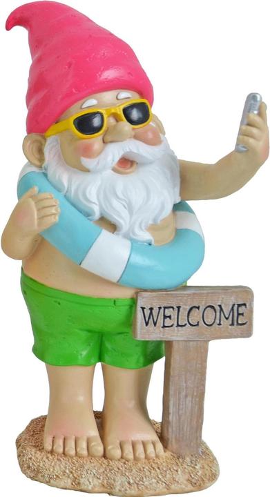 Dameco Dekofigur Gartenzwerg Beach Welcome, Eigenschaften: Keine