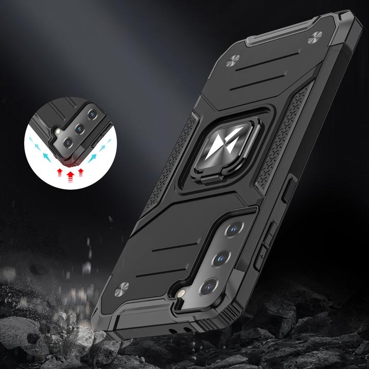 Image du produit Wozinsky Ring Armor Tough Hybrid Case Cover + Magnetic Mount pour Samsung Galaxy S22 + (S22 Plus) Sil (Samsung Galaxy S22+)