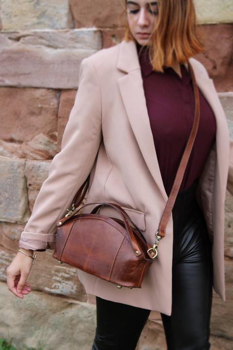 Produktbild Only-Bags.Store Lederhandtasche, Umhängetasche, Top Handle Bag, Weihnachtsgeschenk