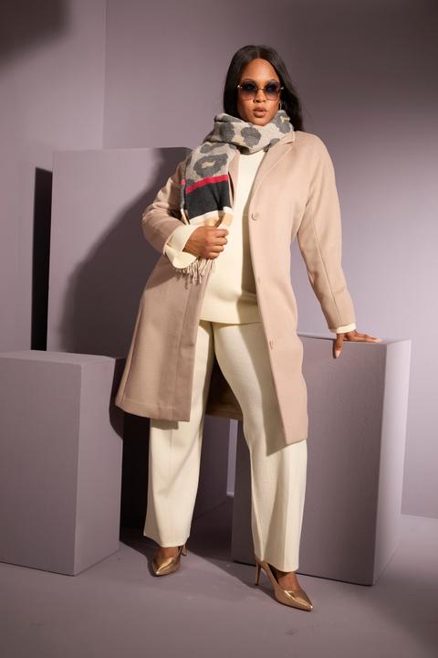 Actual product image Ulla Popken Cobbler Stitch Coat