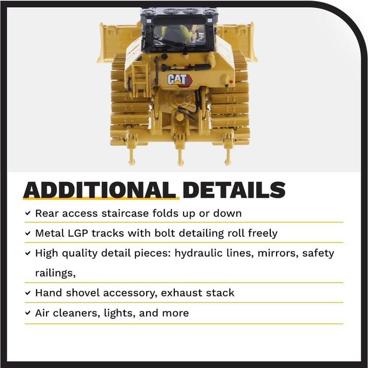 Produktbild Diecast Masters Caterpillar Bulldozer D5 LGP, schaal 1:50, ab 14 Jahre