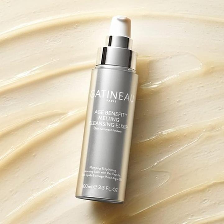 Image du produit Gatineau Age Benefit Melting Cleansing Elixir 100ml Nettoyant visage hydratant pour les peaux sèches avec (Lotion nettoyante, 100 ml)