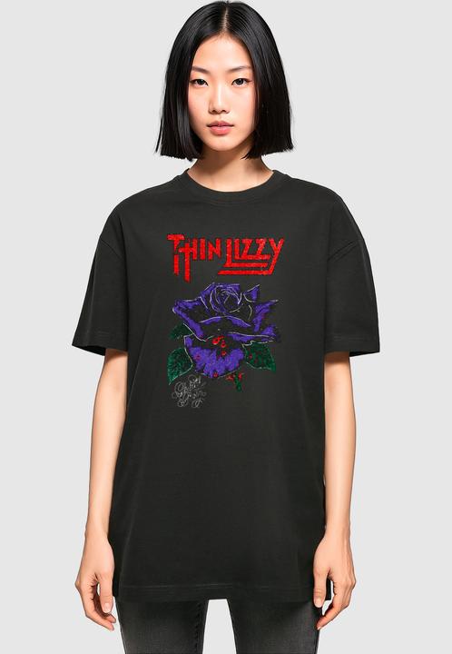 Produktbild Merchcode Ladies Thin Lizzy - Rose Color Oversized Boyfriend Tee - 160063 (M)