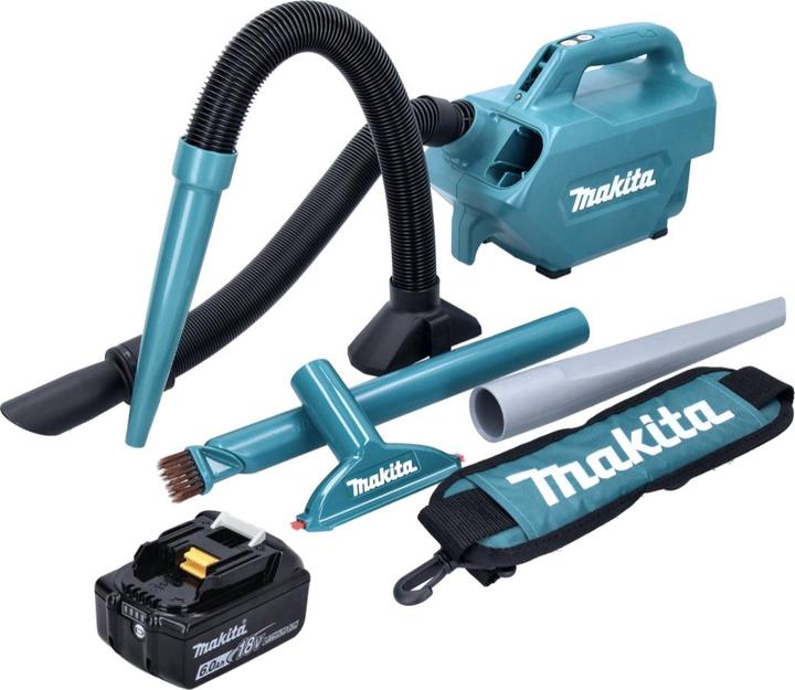 Produktbild Makita DCL 184 G1 Akku Staubsauger 18 V 54 mbar 0,5 l + 1x Akku 6,0 Ah - ohne Ladegerät
