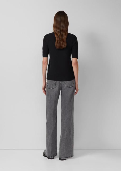 Produktbild s.Oliver Strickpullover Kurzärmeliger Strickpullover aus Viskosemix (48)