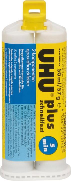 Productafbeelding UHU Plus tweecomponenten-snelhechtende lijm 45740 50 ml (83 g, 50 ml)