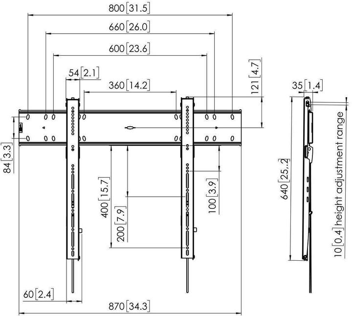 Actual product image Vogels PFW 6800 WALLMOUNT FIXED (Wall, 100 kg, 55" - 80")