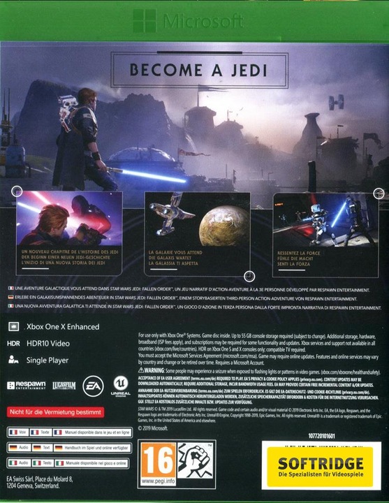 Produktbild EA Games Star Wars: Jedi Fallen Order (Xbox One X, Xbox Series X, DE)