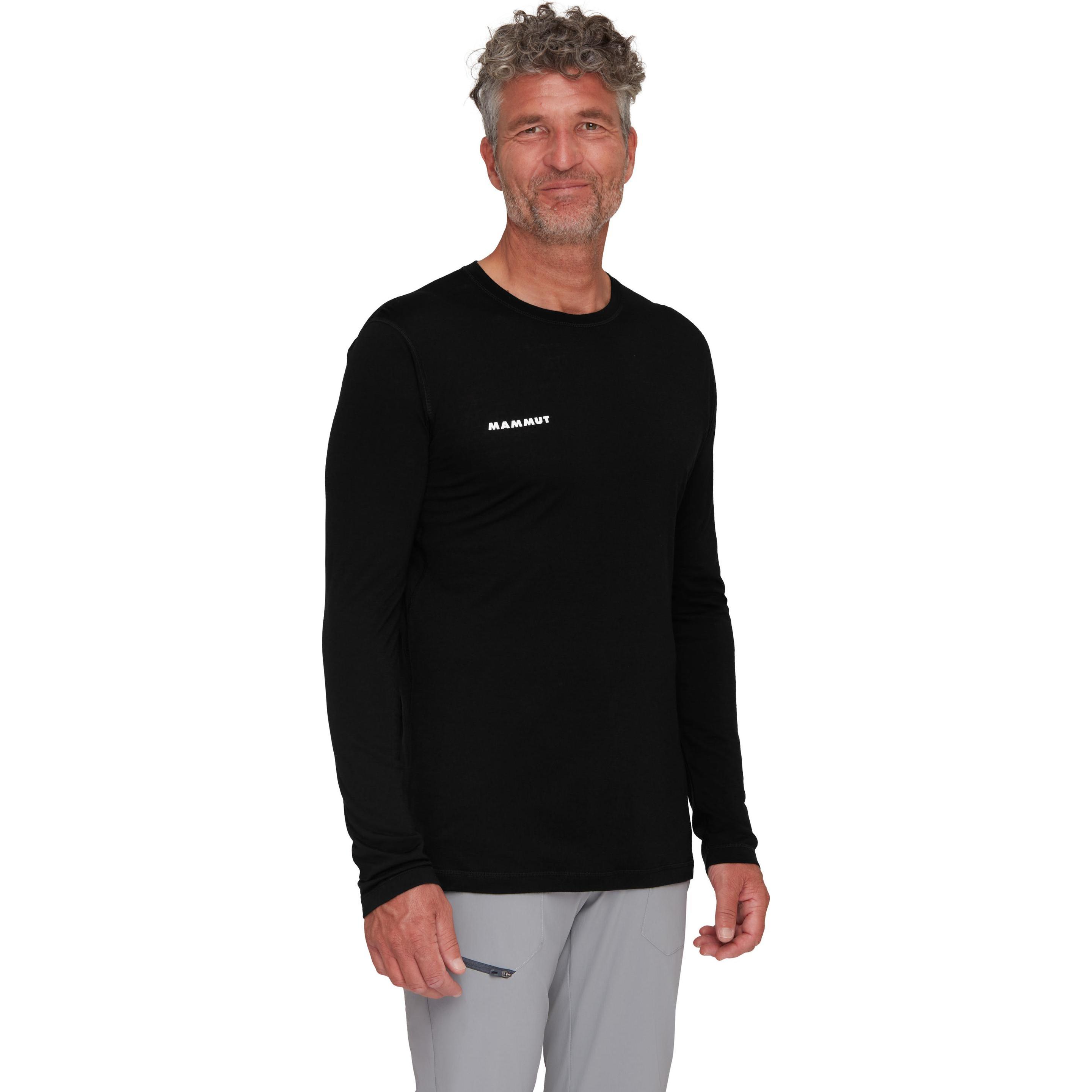 Thumbnail - Mammut, Herren, Funktionsshirt, Tree Wool FL Longsleeve Men (M), Schwarz, M