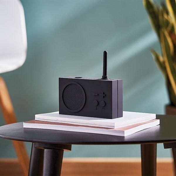 Produktbild Lexon Badkamer Radio Tykho3 Bluetooth Donkergrijs (FM, Bluetooth)