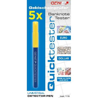 Thumbnail - Genie, Geldzähler, Geldschein Quicktester 5er Pack (Geldscheinprüfer)