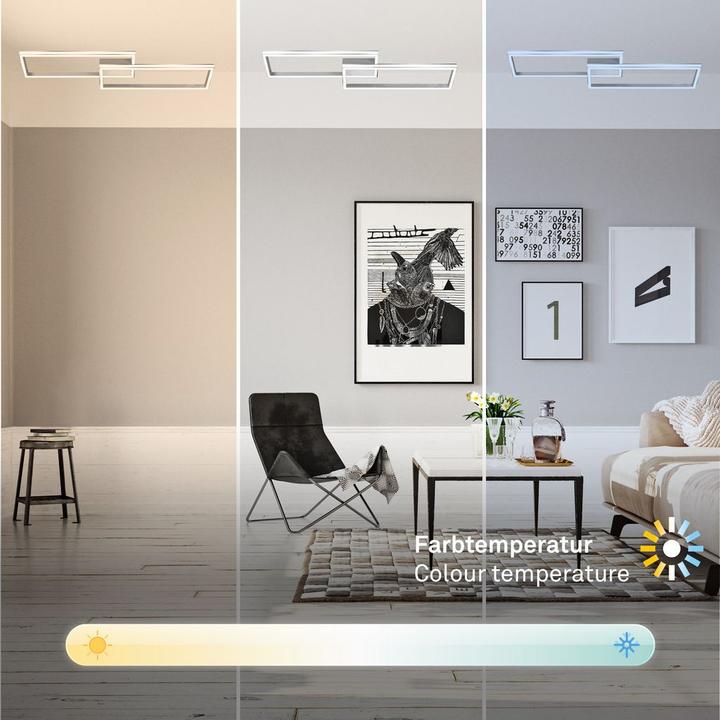 Produktbild Briloner LED Deckenleuchte, alu-chrom, LED/47W (2500 lm)