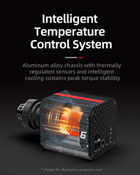 Actual product image PXN VD6 steering wheel base (PC Windows) (PC)