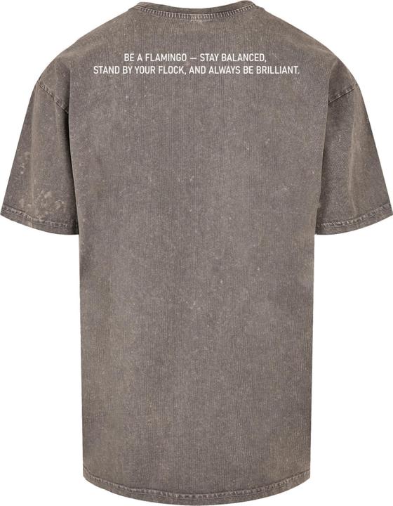 Produktbild Merchcode Flamingo Acid Washed Heavy Oversized Tee - 116899 (L)