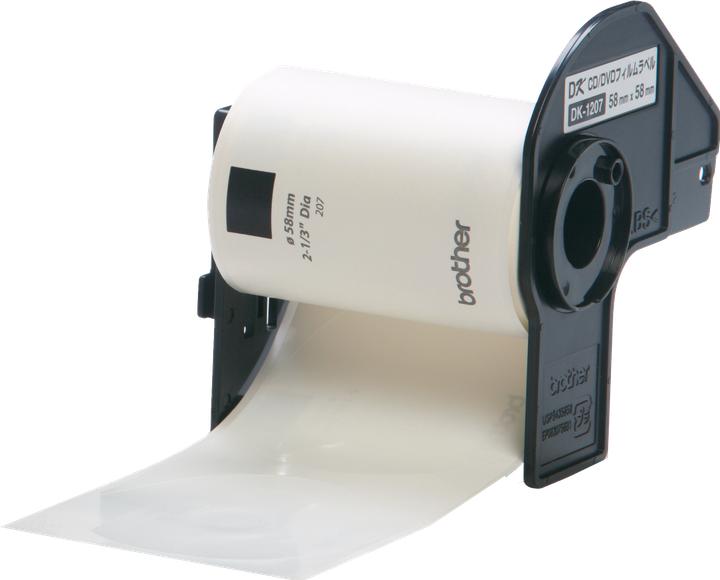Actual product image Brother DK-11207 CD/DVD label (58 mm)