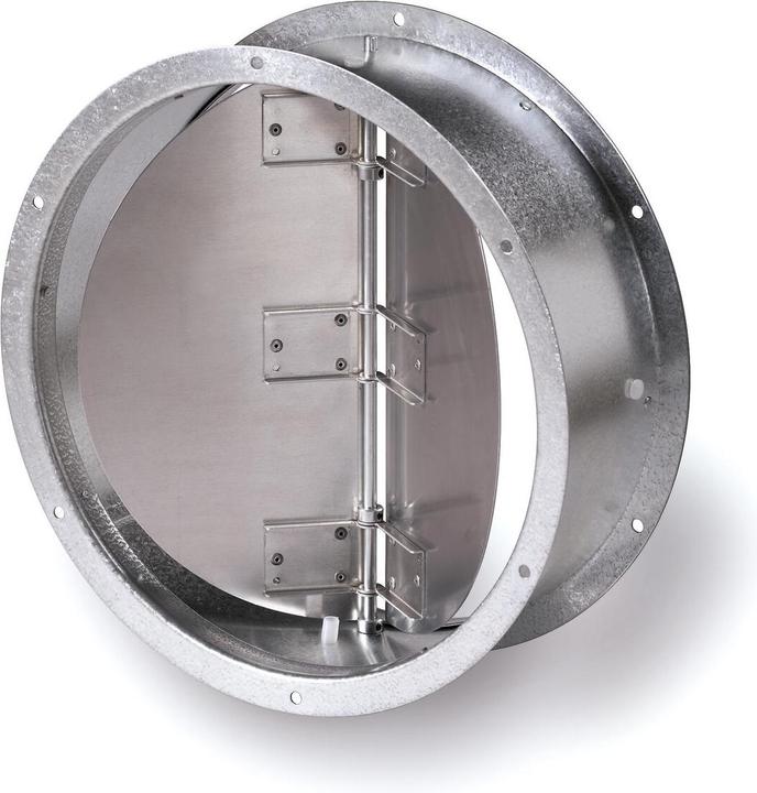 Actual product image Helios HELI RVS 280 Pipe Closure Flap, self-acting, with spring