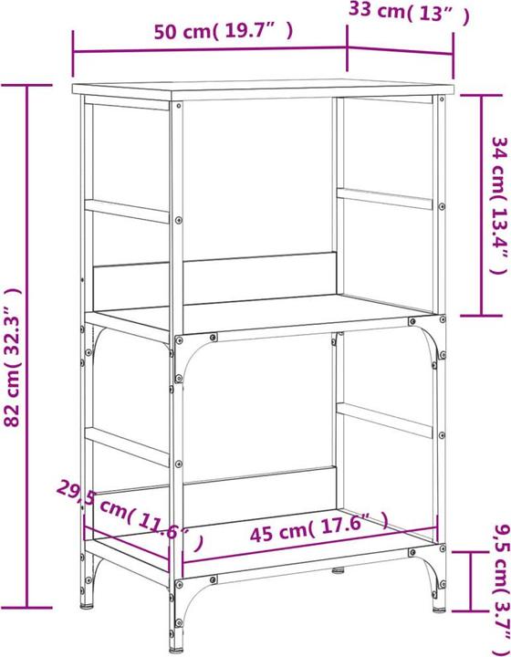 Produktbild VidaXL Ford (50 x 33 x 82 cm)