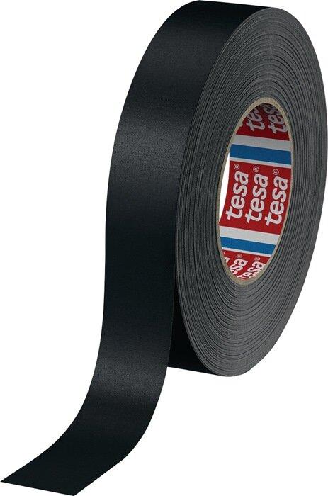 Actual product image tesa Fabric tape® Premium 4651 black Length 50 m Width 30 mm (30 mm)