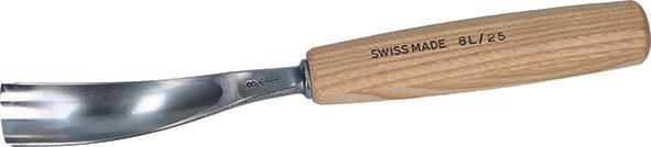 Actual product image Sculpting iron longitudinal cranked shape (35 mm)