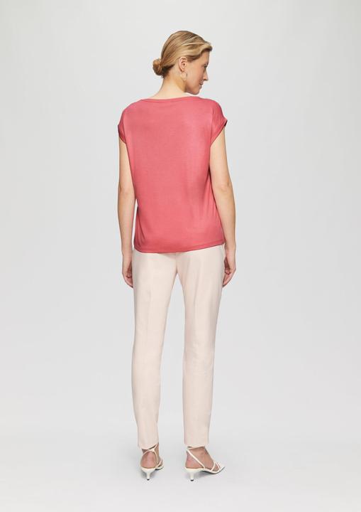 Produktbild S.Oliver T-Shirt Fabricmix-Jerseyshirt in schimmernder Optik (42)