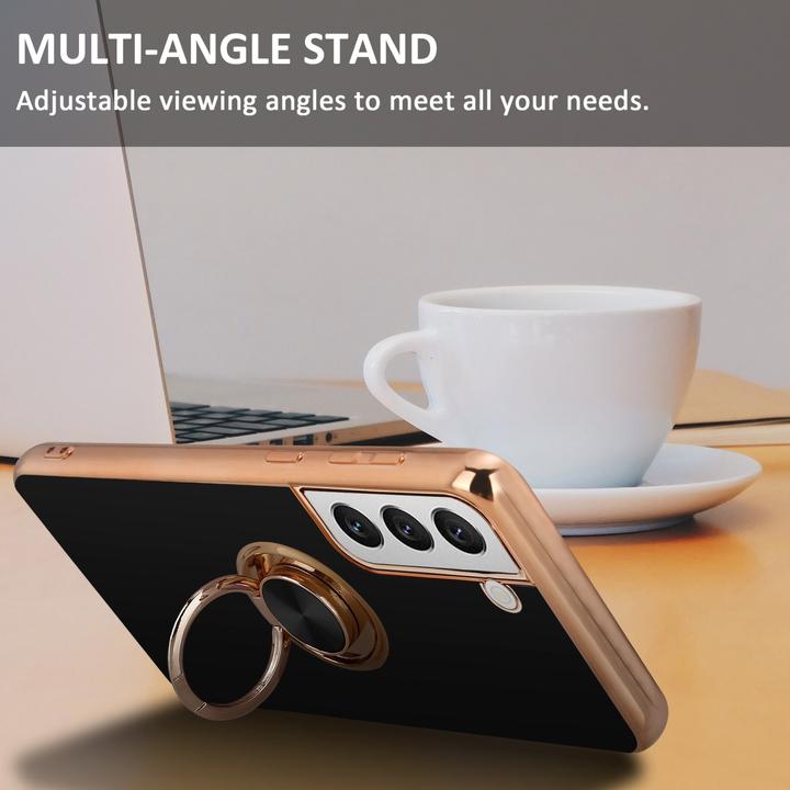 Actual product image Cadorabo Case for Samsung Galaxy S22 PLUS in TPU with camera protection and ring LM089 Style (Samsung Galaxy S22+)