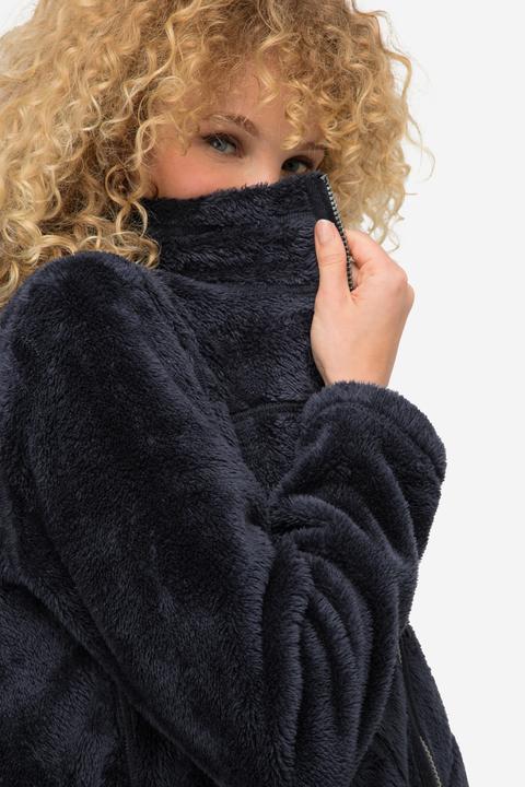 Immagine prodotto Laurasøn Wende-Jacke, Fleece- und Teddy-Seite, Stehkragen, Langarm (L)