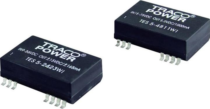 Produktbild TracoPower TES 5-2413WI DC/DC-Wandler, SMD 24 V/DC 5 V/DC 200 mA 5 W Anzahl Ausg