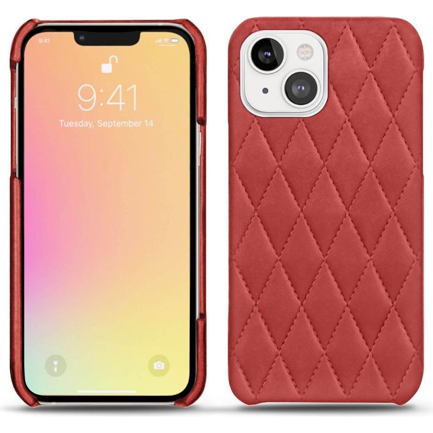 Noreve Lederschutzhülle (Apple iPhone 13), Smartphone Hülle, Rot