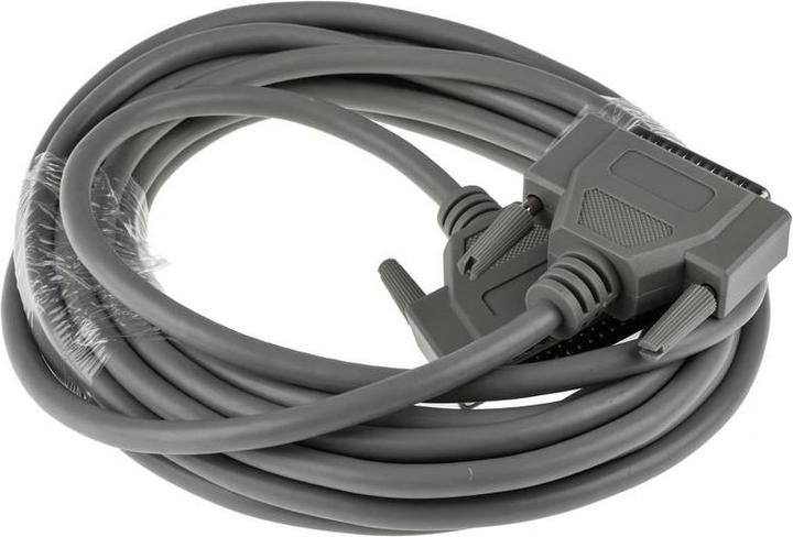 Productafbeelding RS PRO Seriële kabel / DB25 Mannelijk / DB25 Mannelijk, 6m, Grijs (6 m)