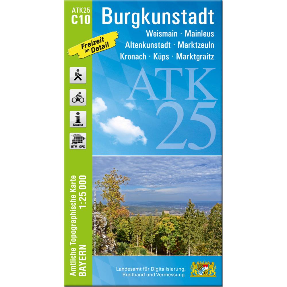 ATK25-C10 Burgkunstadt (Amtliche Topogr, Landkarte