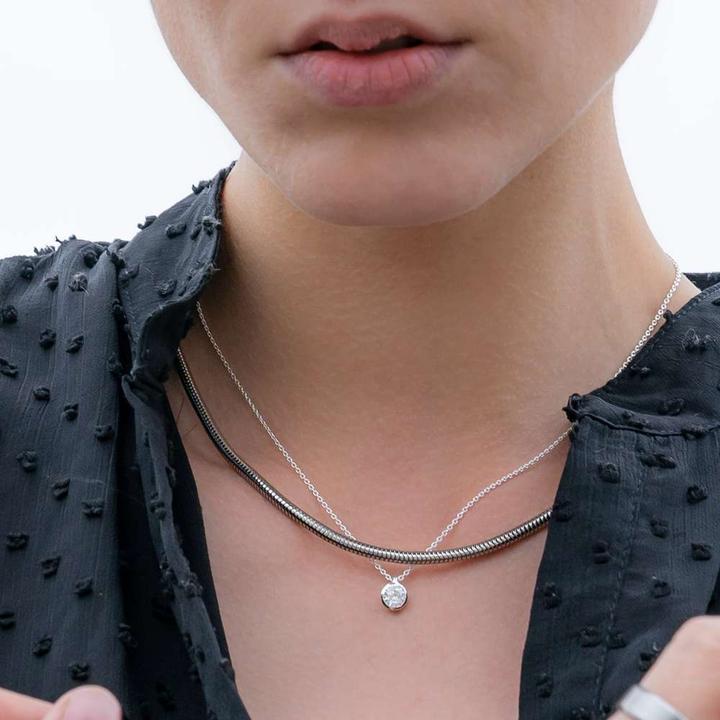 Immagine prodotto Bijouteria Pendente catena (Argento 925, Vetro (di orologio), 42 cm)