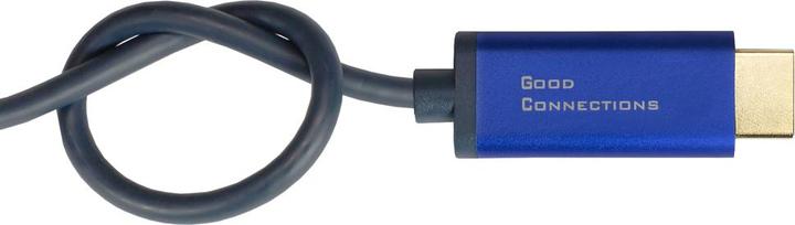 Produktbild Good Connections GC 4860-SF050B DP 1.4 auf HDMI 2.0 A Stecker,4K@60Hz, 5 m, blau (5 m)