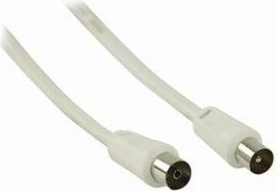Actual product image Nedis Coaxial cable | IEC (Coax) male | IEC (Coax) female | Nickel-plated | 90 dB | 75 Ohm | Double (90 dB, Antenna cable)