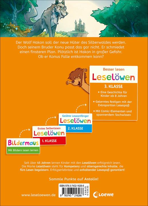 Produktbild Loewe Leselöwen 3. Klasse - Das Duell der Wölfe (Deutsch, Philipp Ach, Barbara Rose, 2024)
