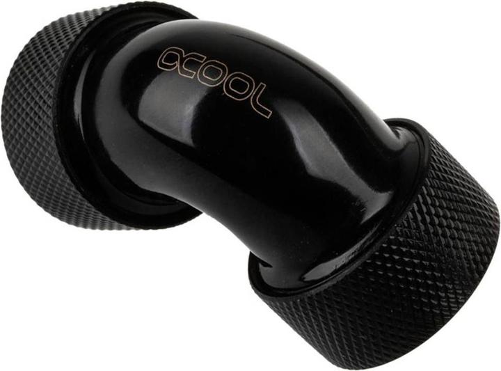 Produktbild Alphacool HT Adapter 90 Grad 16mm AD auf 16mm AD Hardtube - gerändelt