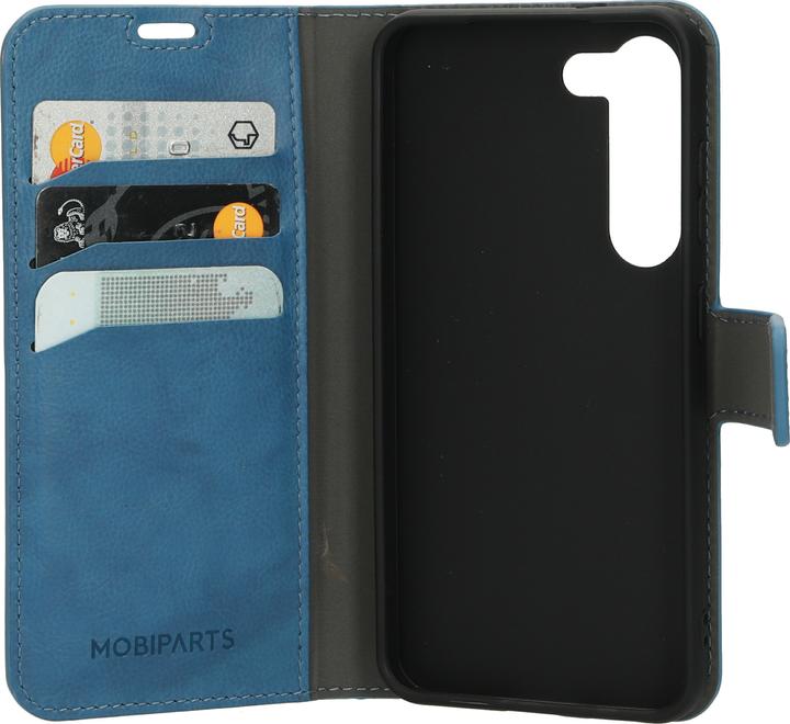 Actual product image Mobiparts Classic Wallet Case Samsung Galaxy S23 (2023) Steel Blue (Samsung Galaxy S23+)