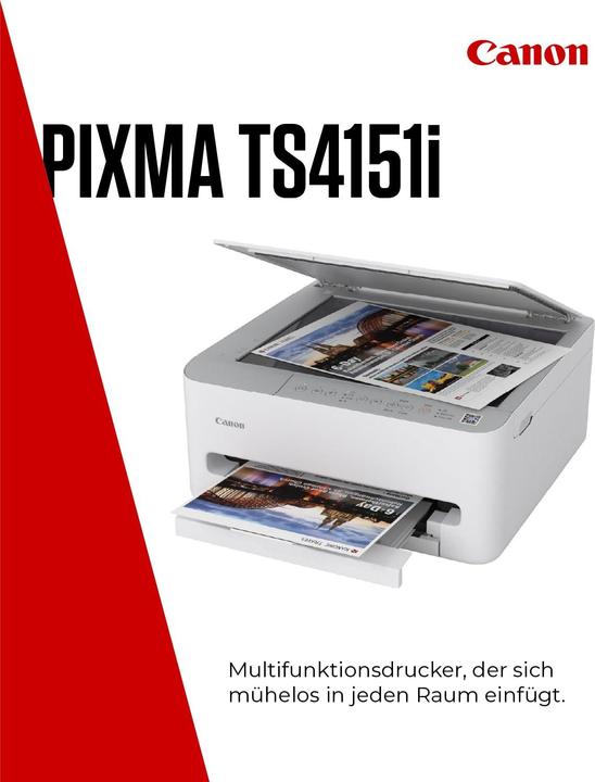 Actual product image Canon PIXMA TS4151i White/Grey (Colour)