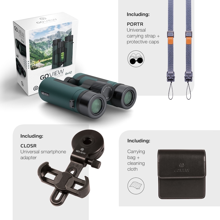 Actual product image GoView ZOOMR 8x42 Phantom Black (8 x, 42 mm)