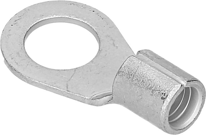 Kalitec 10 Stück Q10-8 Quetschkabelschuh 10mm² M8 I Unisoliert I Dornpressung I Für mehr-, fein- und
